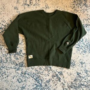 Track Smith crewneck sweater in green, size XS